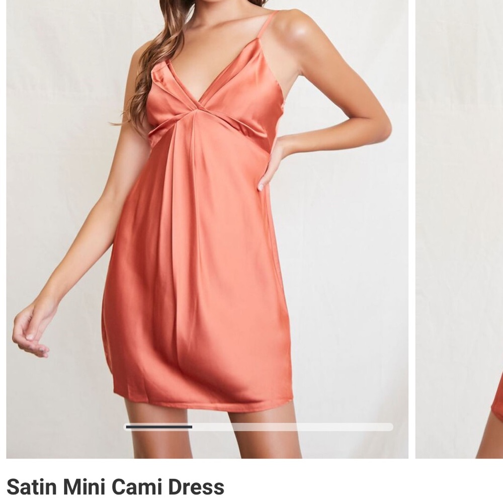 Forever 21 Satin Mini Cami Dress Size L